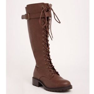 Torrid Wide Calf Brown Knee High Boots